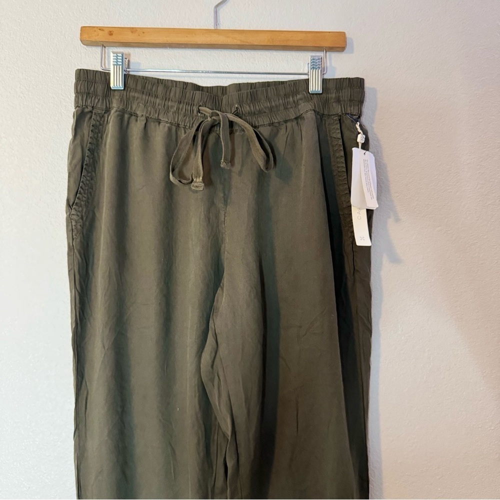 New Caslon Olive Green Women's Joggers Small - Picture 4 of 14